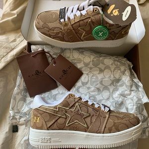 Bape X Coach Shoes (Bapestas)
